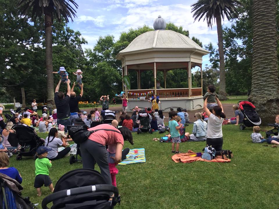 Auckland Libraries rhymetime in the domain
