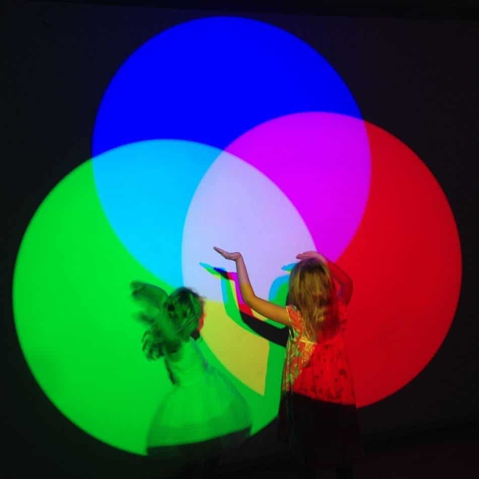 Light exhibition at Auckland Art Gallery