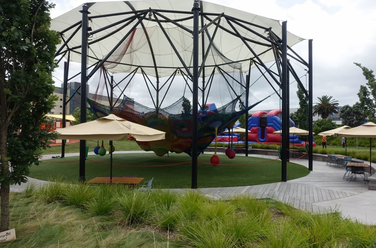 Picture by Auckland for Kids: The urban park and giant inflatables at Whoa! Studios, Waitakere