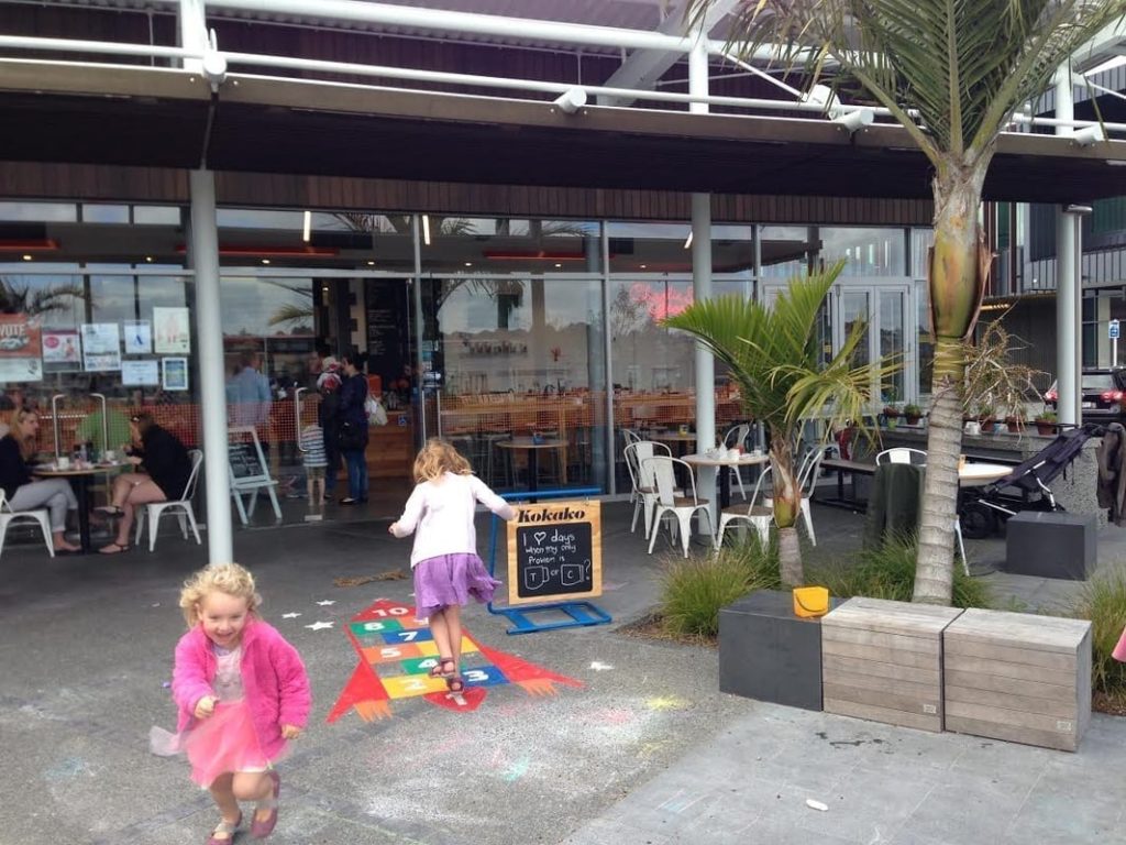 Auckland for Kids at Charlie and George's cafe in Stonefield, Auckland