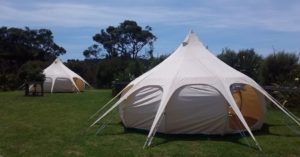 Family glamping tent in Auckland