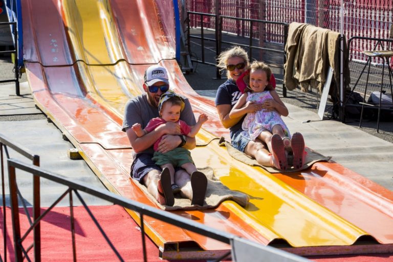 Slide ride at SeePort Festival on Auckland Anniversary Weekend