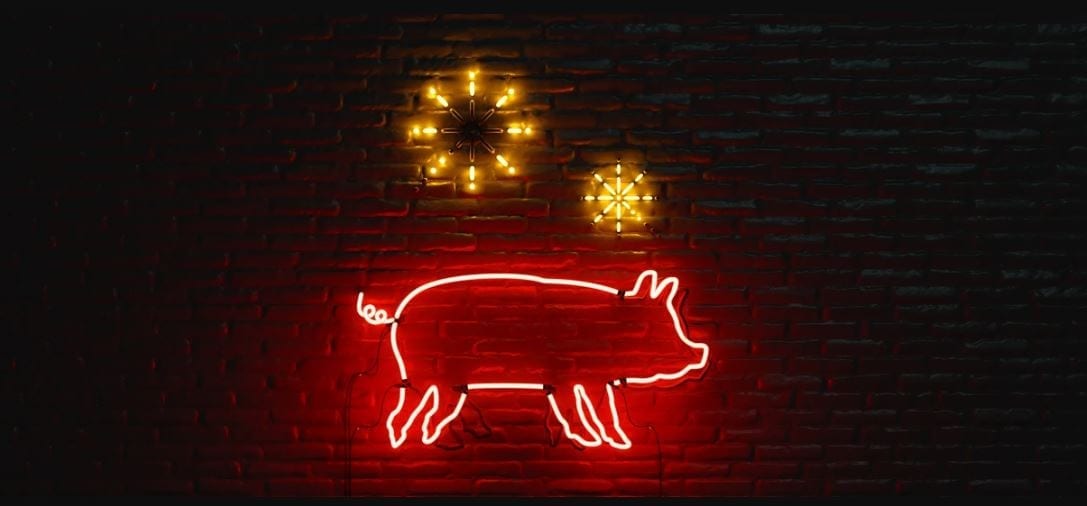 Chinese New Year - Pig in Neon lights