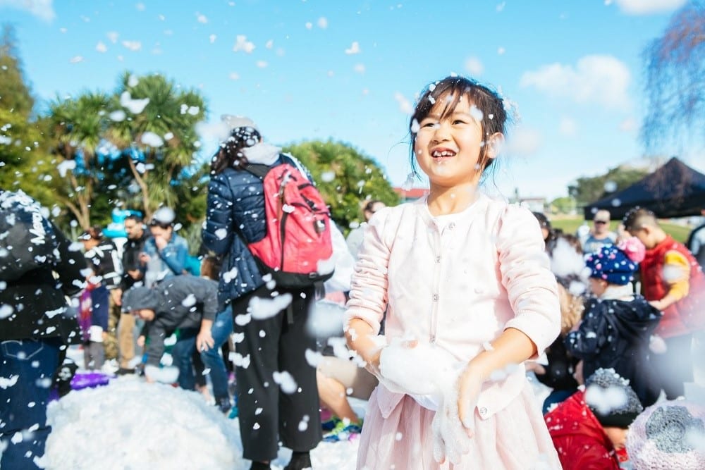 Snow in the Park - AUCKLAND FOR KIDS