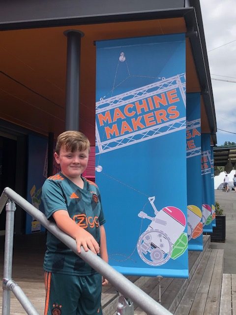 Auckland family visits Machine Makers at MOTAT exhibition