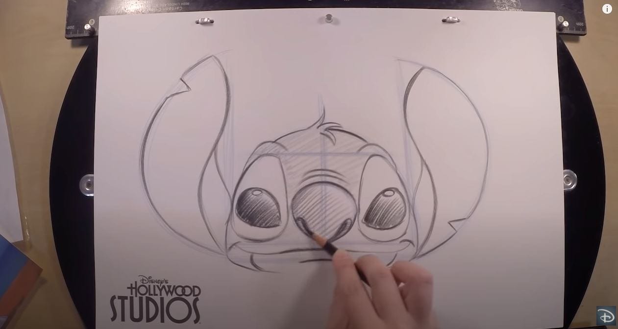 Disney Parks learn to draw stitch YouTube Screenshot
