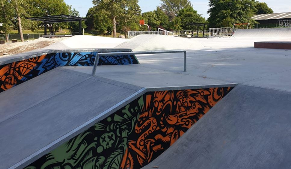 Melville Skatepark in Hamilton, NZ