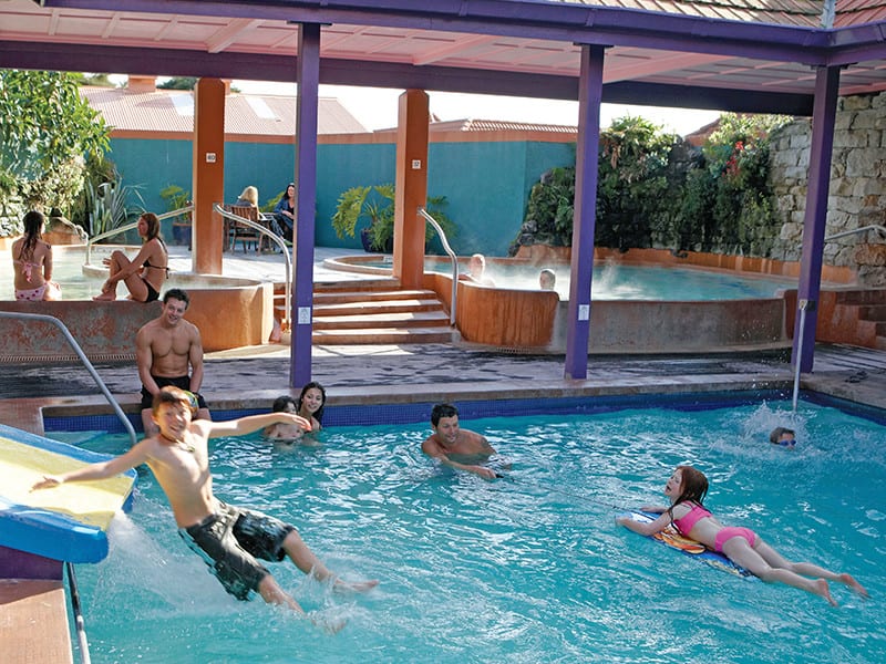 Family Pools at the Polynesian Spa in Rotorua, New Zealand