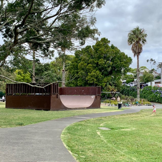 Skate ramp at Grey Lynn Park | Photo by Auckland for Kids
