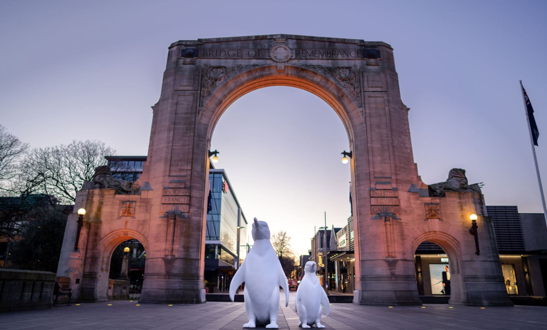 Blank Penguins at Bridge of Remembrance