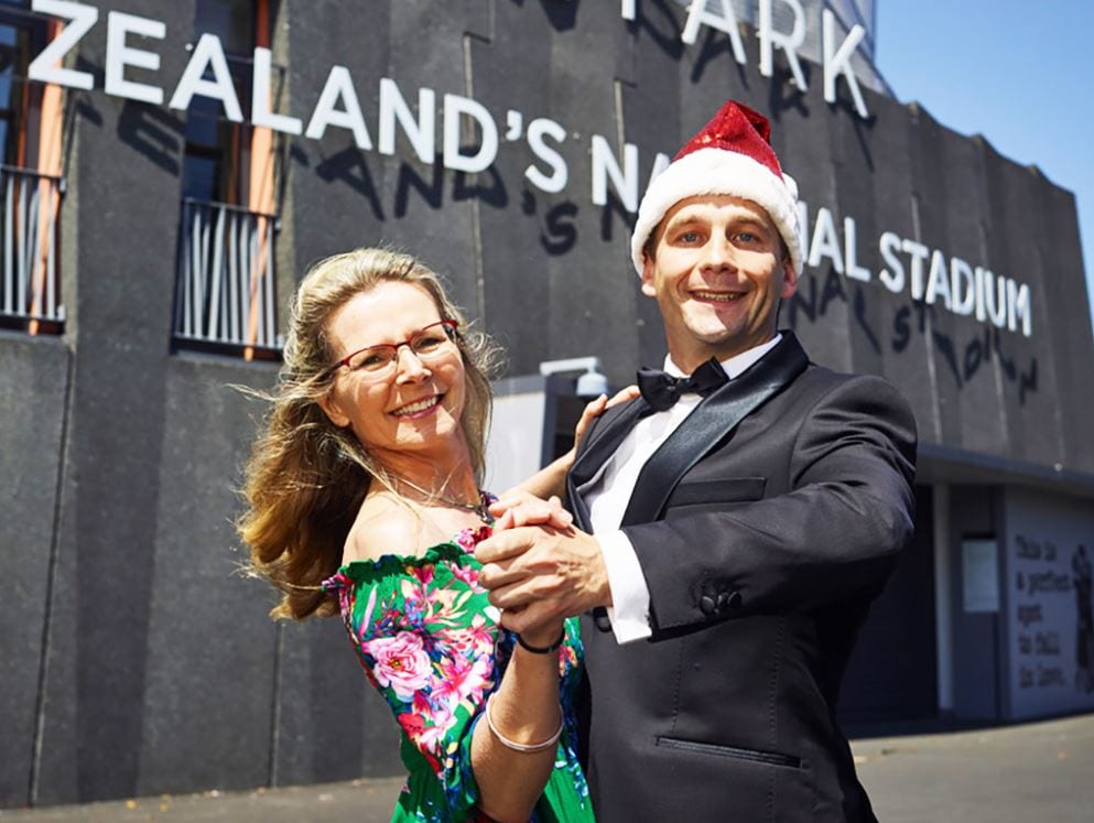 Suzy Cato and David Seymour at An Eden Park Christmas