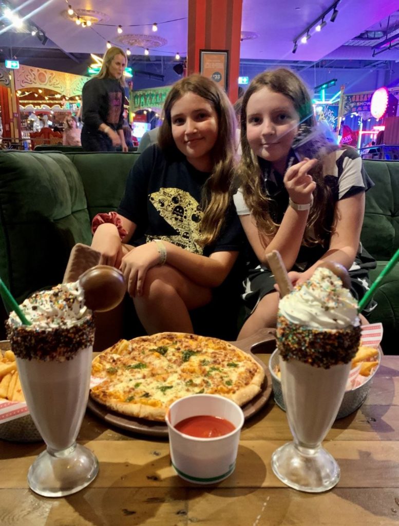 Pizzas and shakes at Archie Brothers