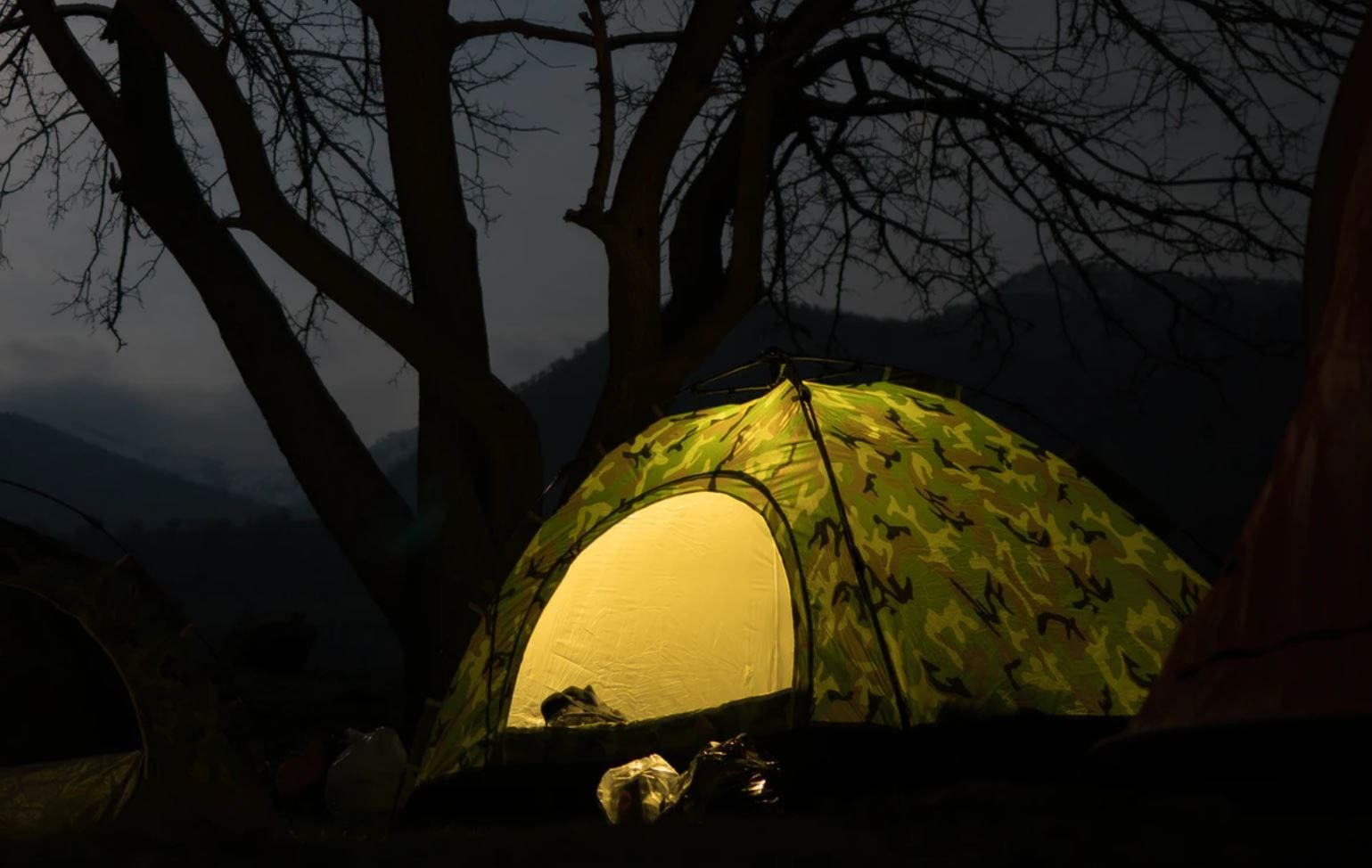 Camping backyard