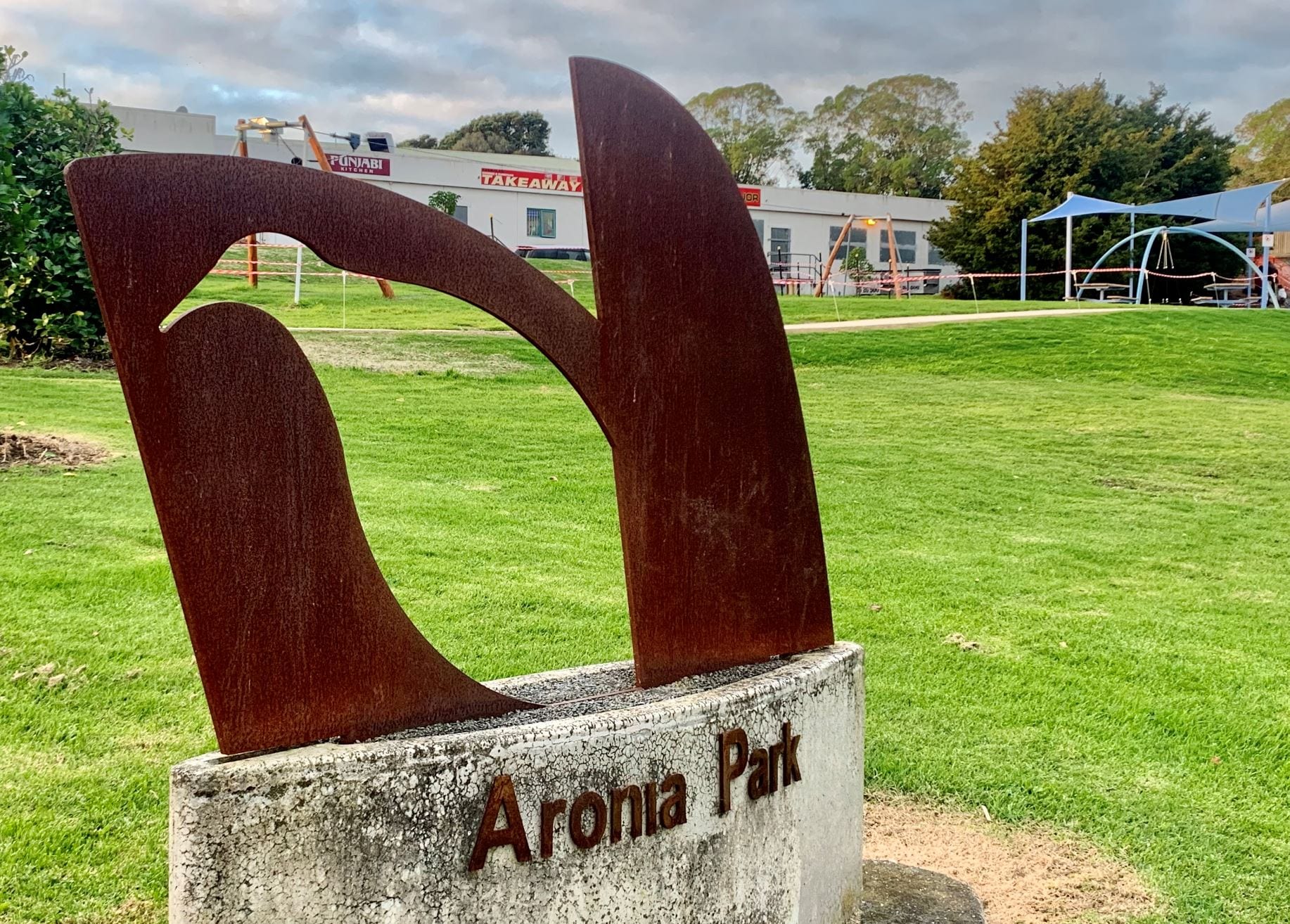 Aronia Park sign