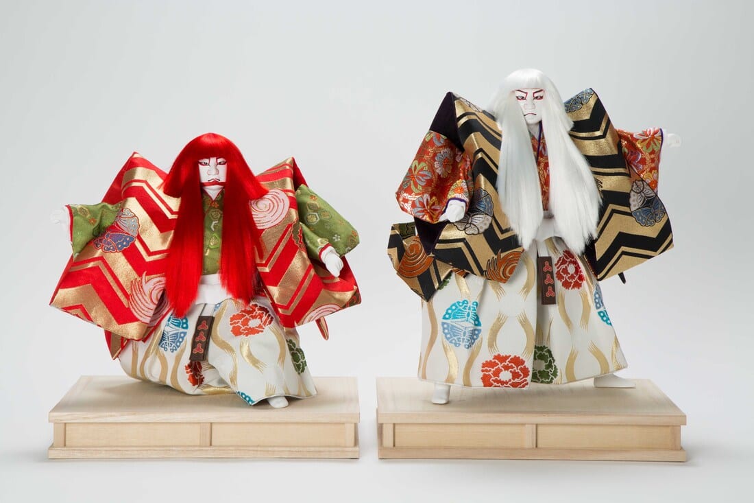 Japanese Renjishi Two Lions dolls