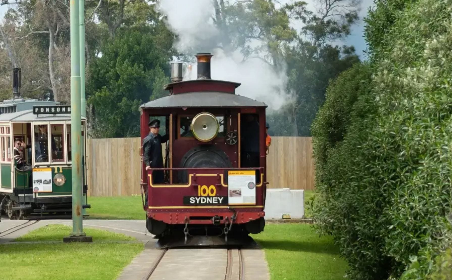 Steam train at MOTAT, New Zealand