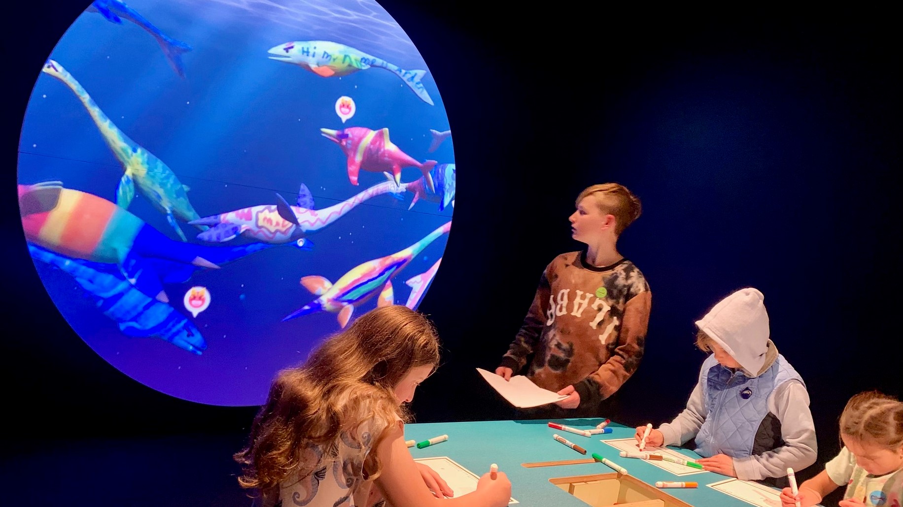 Creating your own Sea Monster at Auckland Museum