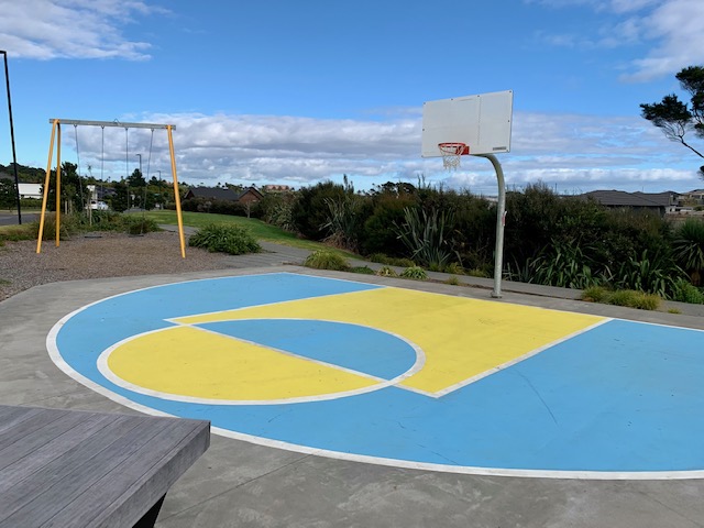 Basketball court at Kahawairahi Drive Reserve
