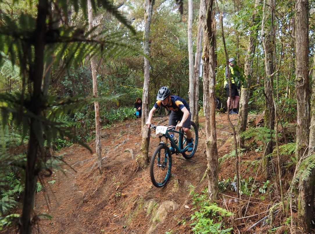 Mountain Bike Race in the NZ bush