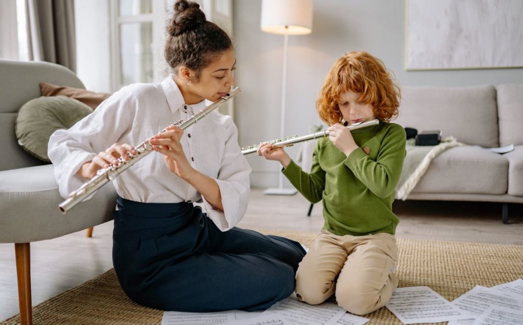 Learning to play the flute