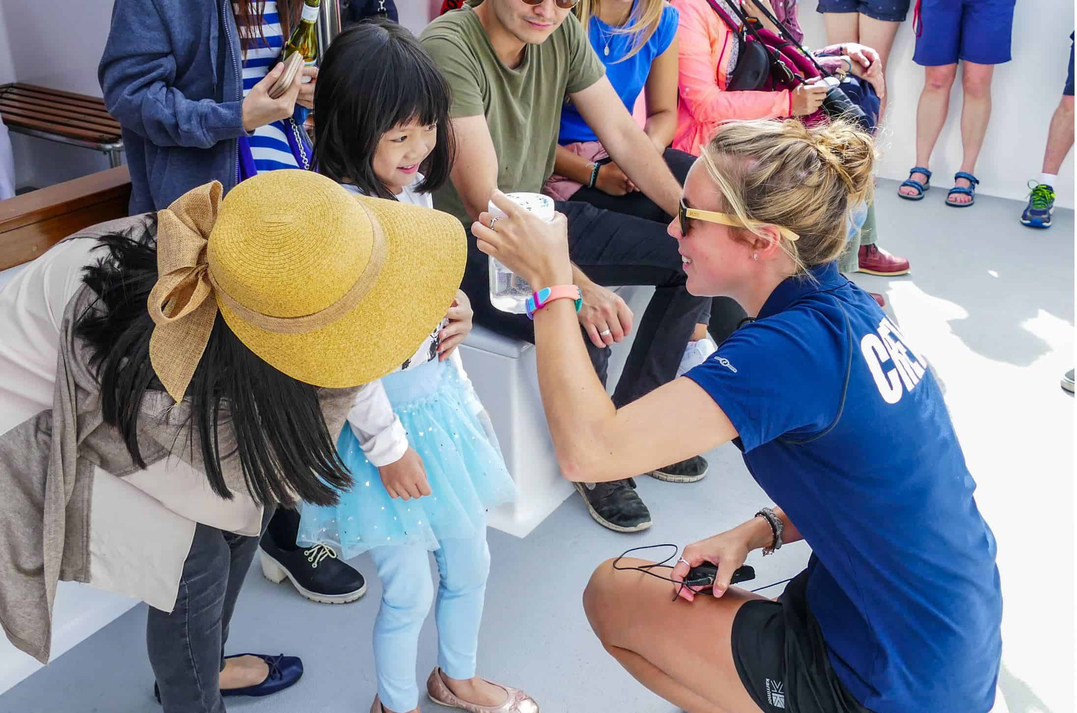 Family on Auckland Whale and Dolphin Discovery