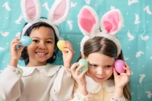 Children with Easter Eggs