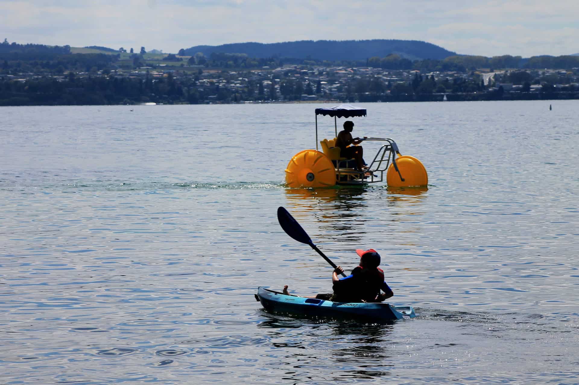 Having fun on Lake Taupo