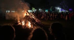 Matariki Bonfire at Bayswater School