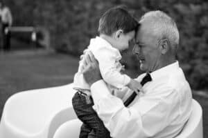 Grandad with child