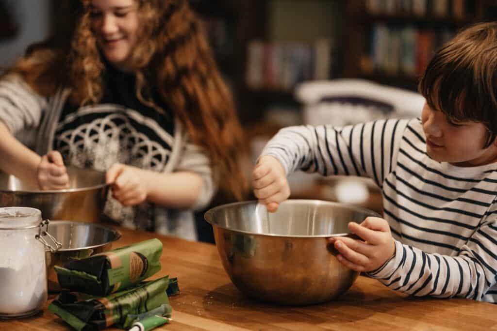 Children Baking at Home
