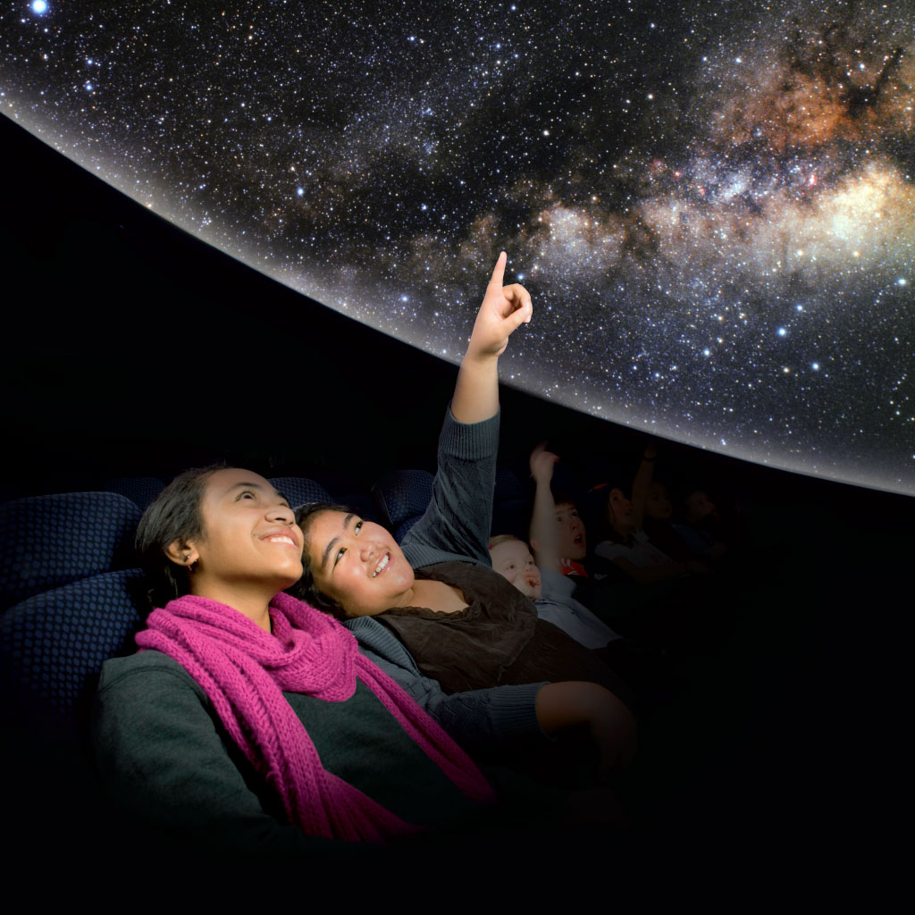 Kids at the Stardome Planetarium in Auckland, New Zealand