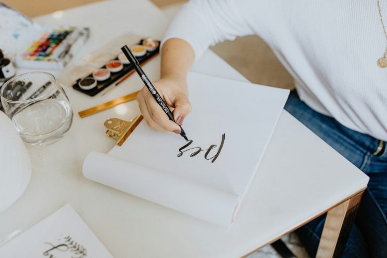 Hand lettering