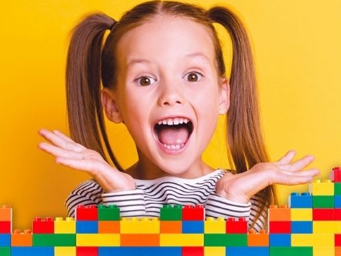 LEGO with girl