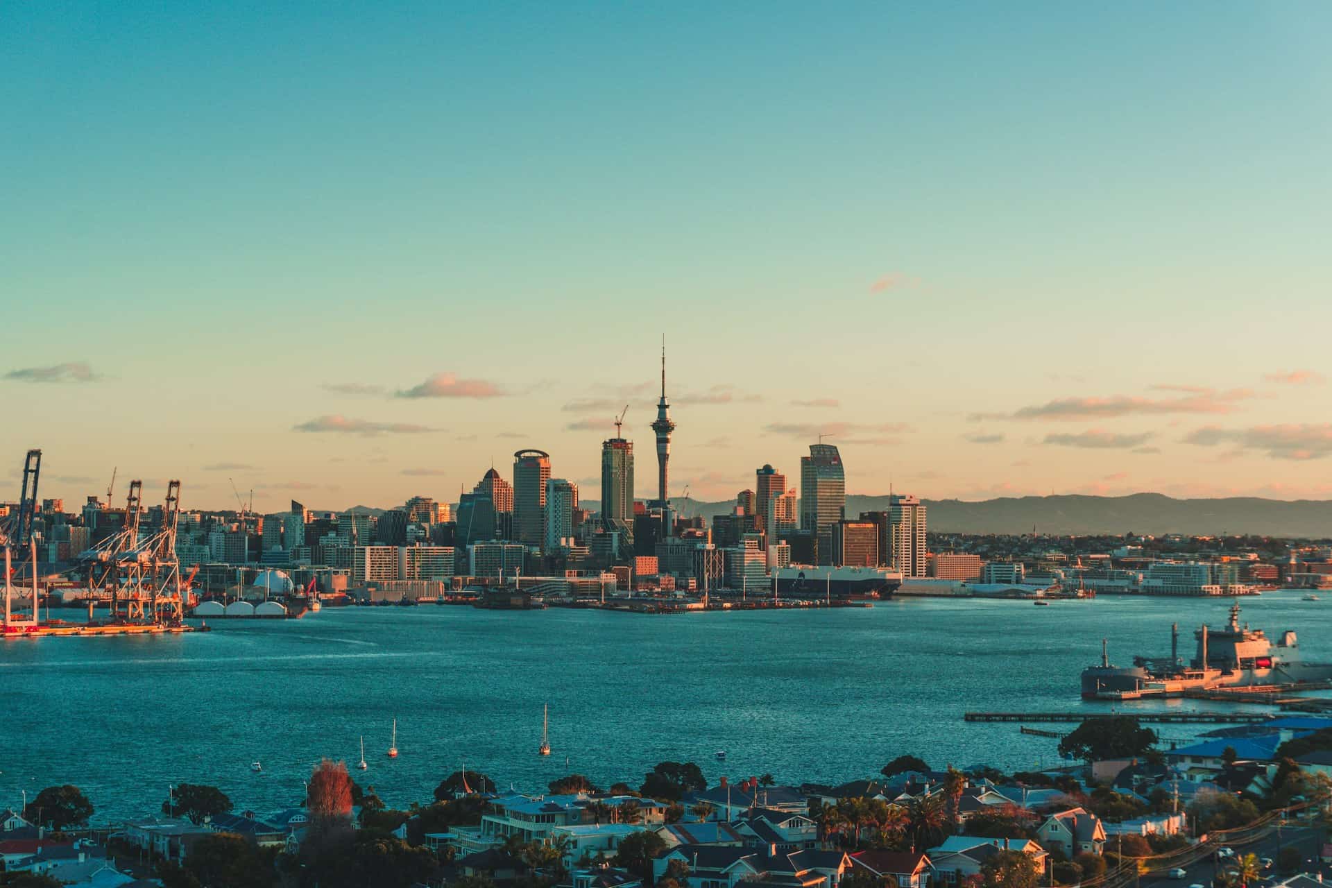 Looking at Auckland City Skyline from Northhead, Auckland Photo by Aulthan Auliya