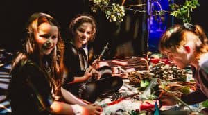 Children participating in inclusive creative workshops at The Imaginarium – We The Young festival