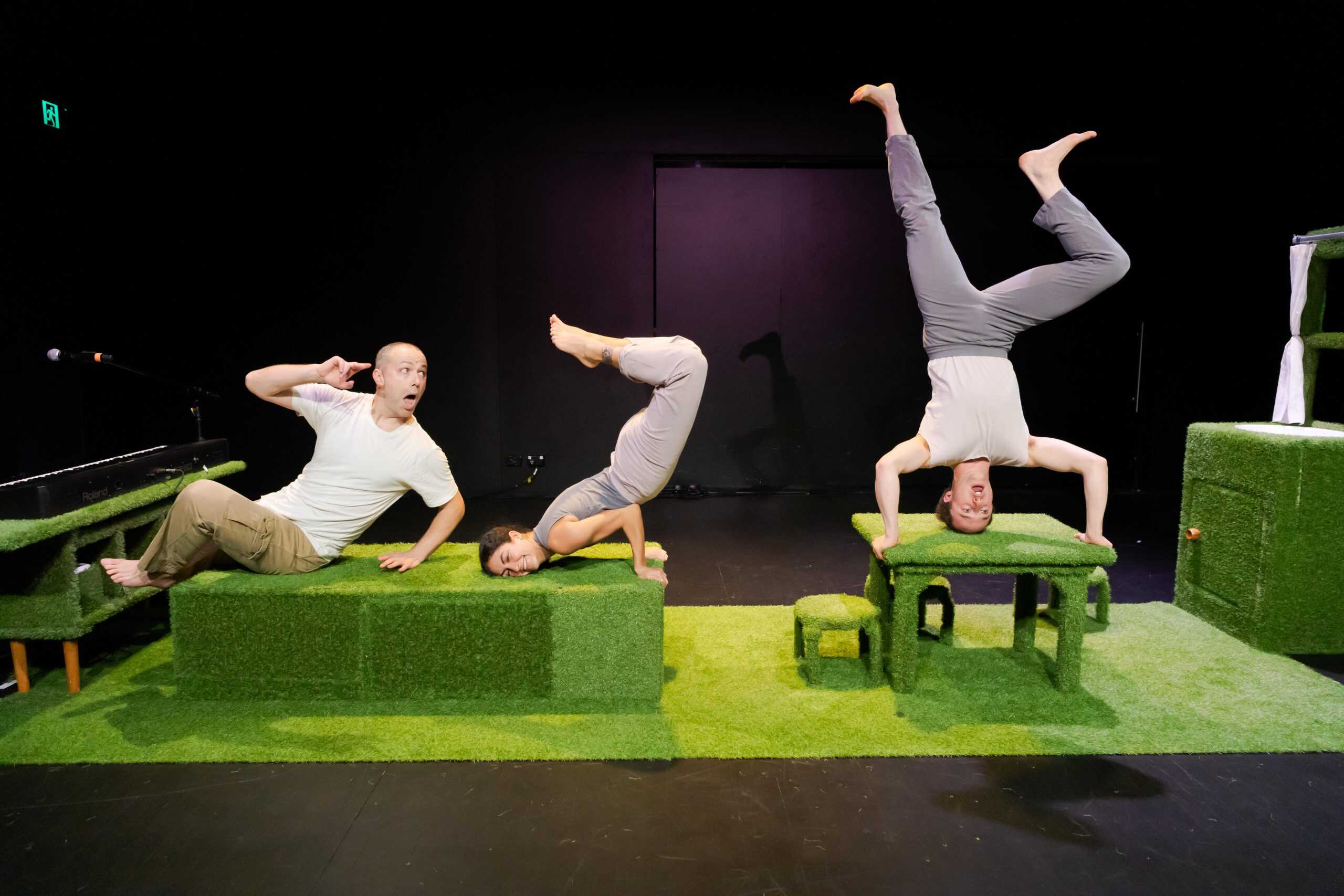 Performers in The Tantrum live show on stage