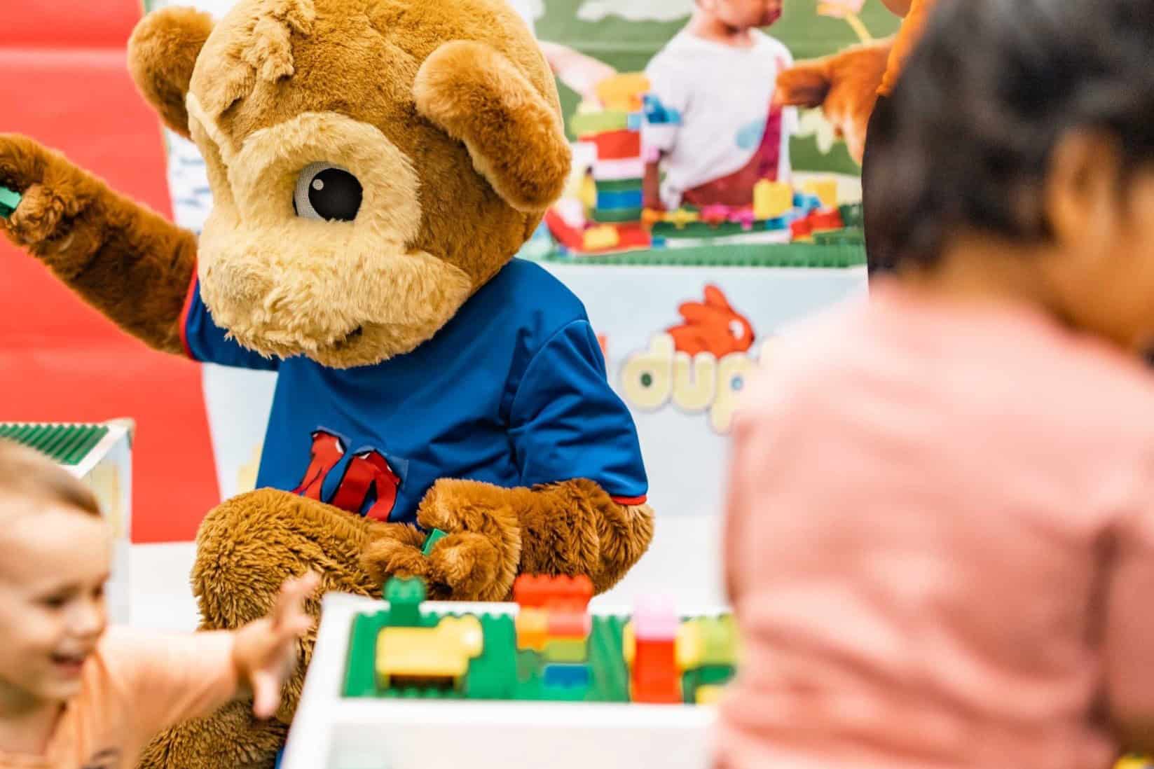 Children enjoying Monty Mornings free activity at Westfield shopping centre in Auckland